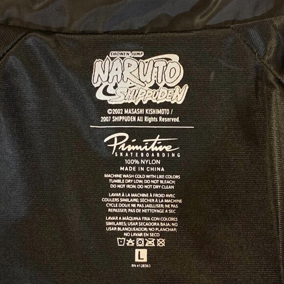Primitive x Naruto Men's Shippuden Coaches Snap Jacket Size L - Picture 9 of 14